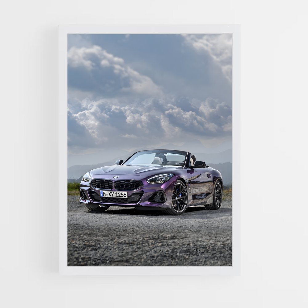 Poster Z4 sur Route Gravelée – affiche BMW (vue 3)